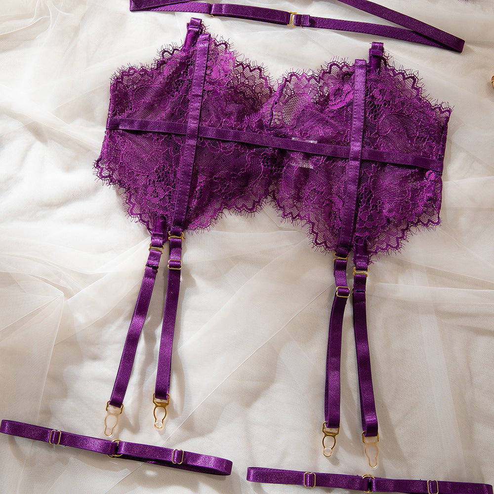 "Purple Seduction" Lace Lingerie Set