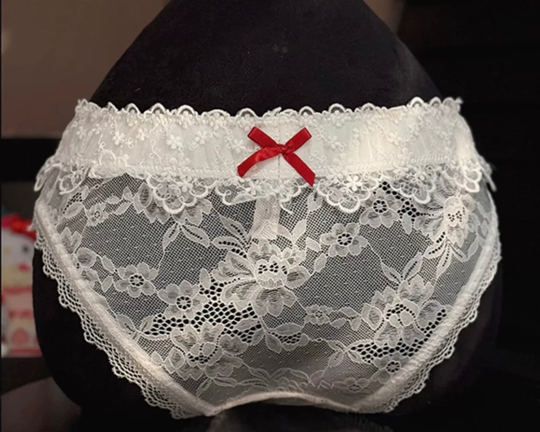 "Baby" White Lace Panty