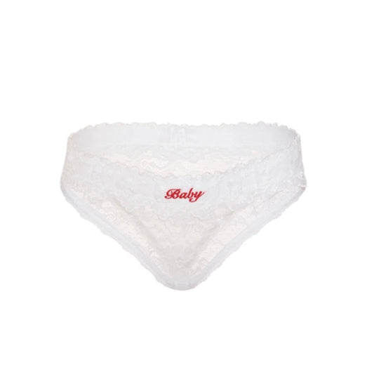 "Baby" White Lace Panty